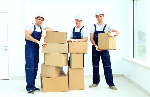 Local office movers preparing transport for a Kingston Vale move
