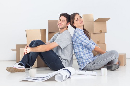 A local moving van arranged for furniture transport in Kingston Vale