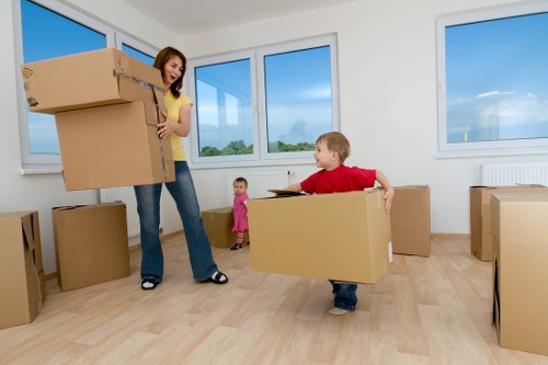 Local team collecting furniture near Kingston Vale roads