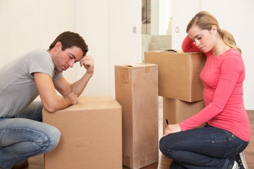 Local moving team helping a Kingston Vale customer settle in