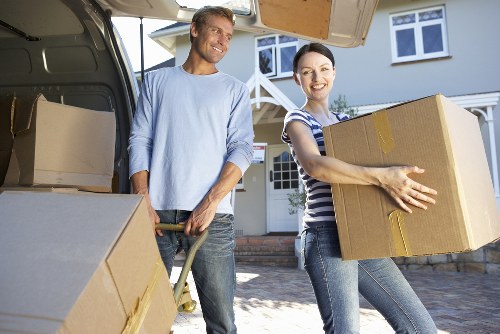 Loading furniture for a Kingston Vale removals job