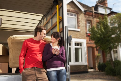 House moving team planning a local move in Kingston Vale